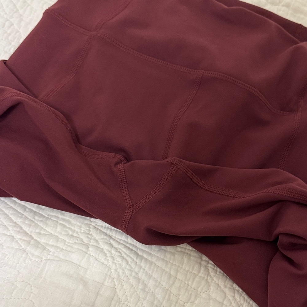 Fabletics Deep Red Leggings - Picture 4 of 4